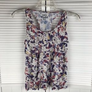 Ruffled sleeveless top by Mudd Sz M